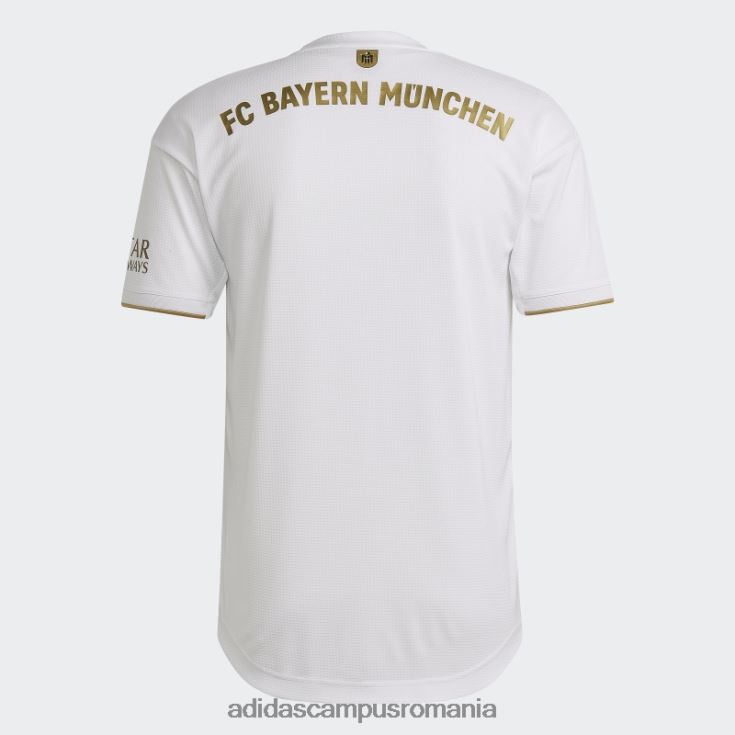 adidas campus romania alb fc bayern 22/23 deplasare tricou autentic adidas bărbați alb/aur de fotbal închis J266N214145