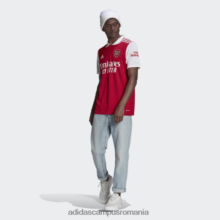 adidas campus romania arsenal 22/23 tricou acasă stacojiu bărbați stacojiu/alb J266N21058