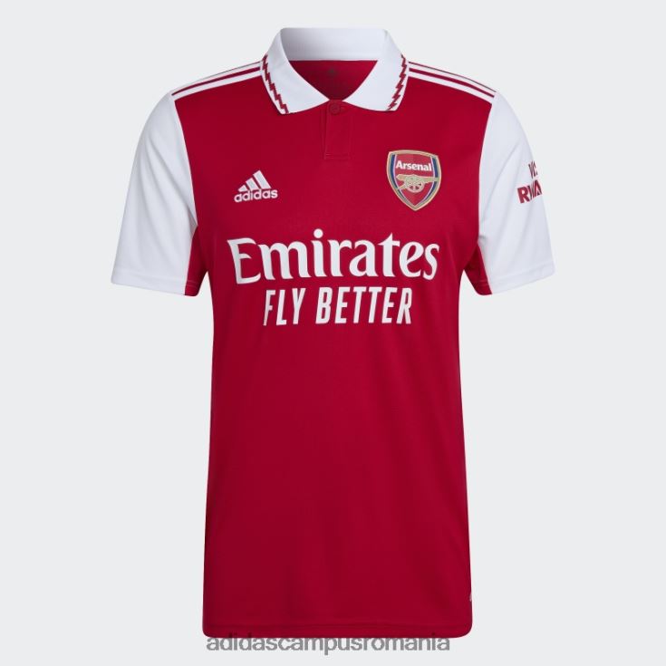 adidas campus romania arsenal 22/23 tricou acasă stacojiu bărbați stacojiu/alb J266N21058