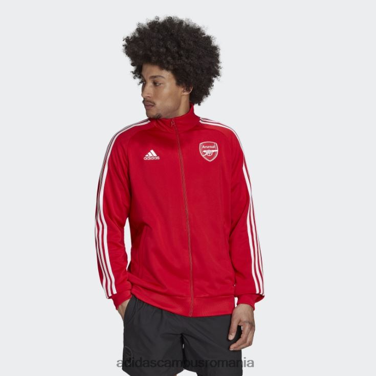 adidas campus romania arsenal dna 3-stripes track top scarlet adidas bărbați stacojiu J266N214202