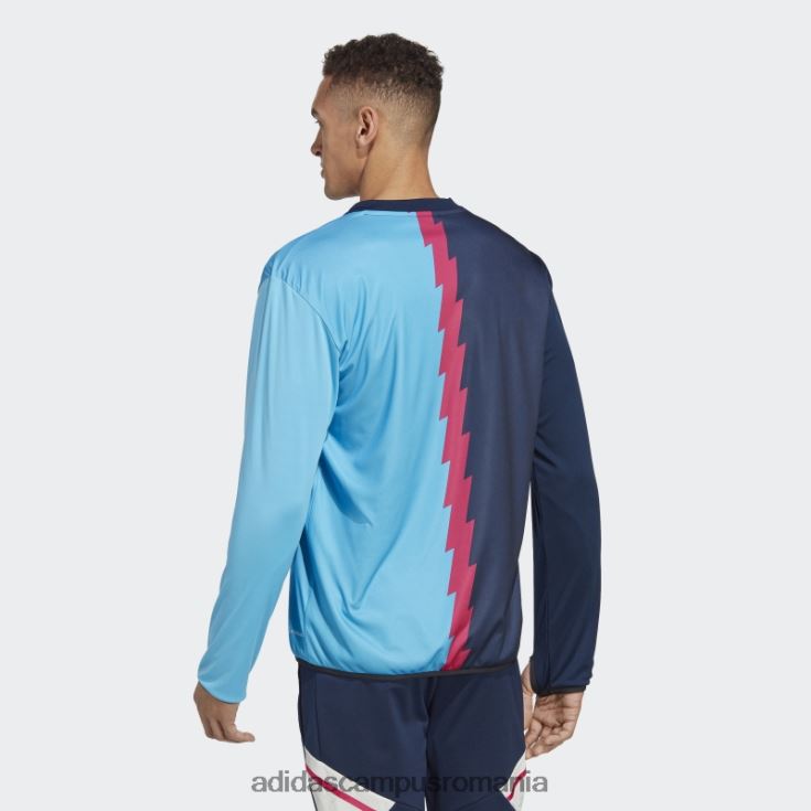 adidas campus romania arsenal pre-meci cald top bleumarin bărbați bleumarin/magenta real/sky rush J266N214162