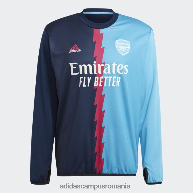 adidas campus romania arsenal pre-meci cald top bleumarin bărbați bleumarin/magenta real/sky rush J266N214162