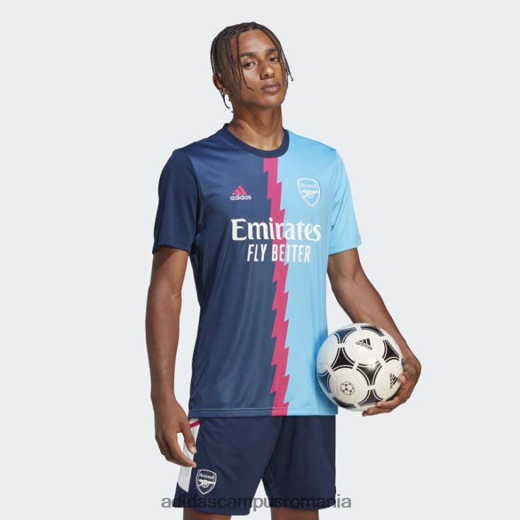 adidas campus romania arsenal tricou pre-meci bleumarin bărbați bleumarin/magenta real/sky rush J266N25575