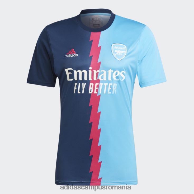 adidas campus romania arsenal tricou pre-meci bleumarin bărbați bleumarin/magenta real/sky rush J266N25575