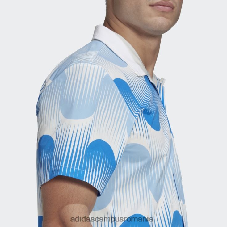 adidas campus romania camasa iconica spania bahia albastru deschis bărbați bahia albastru deschis/albastru strălucitor J266N27322