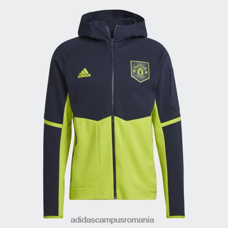 adidas campus romania cerneală jachetă imnul manchester united bărbați cerneală/slime J266N214005
