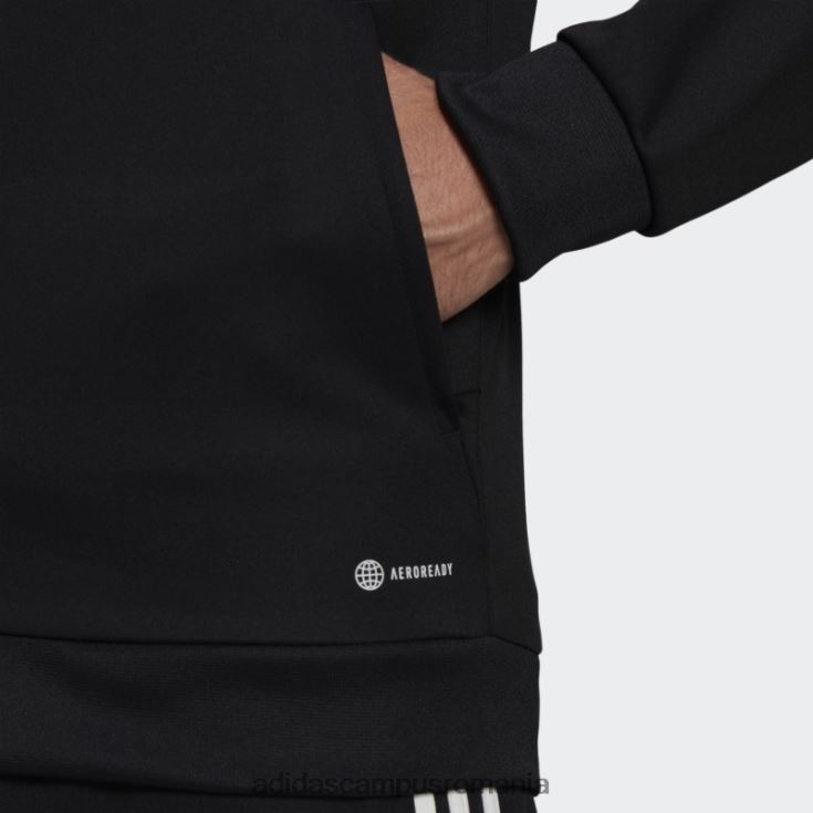 adidas campus romania condivo 22 track top negru bărbați alb negru J266N213832