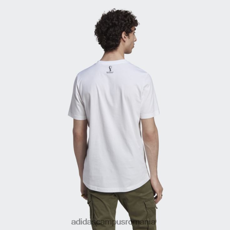 adidas campus romania cupa mondială fifa 2022 germania tricou modă albă bărbați alb J266N27158