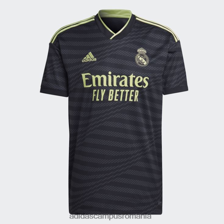 adidas campus romania fashion real madrid 22/23 al treilea tricou lime bărbați negru/var J266N213167