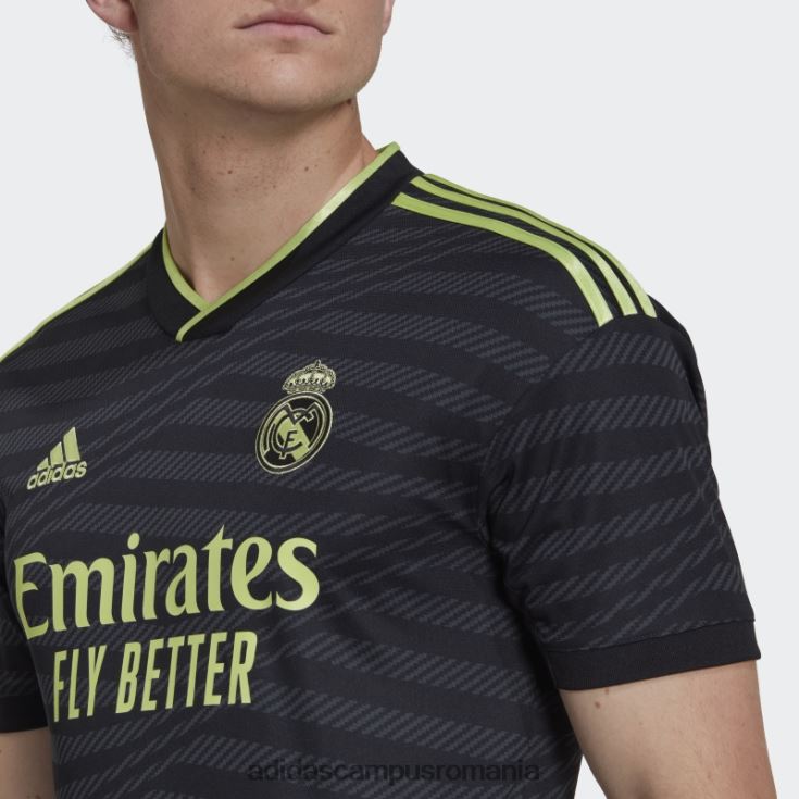 adidas campus romania fashion real madrid 22/23 al treilea tricou lime bărbați negru/var J266N213167