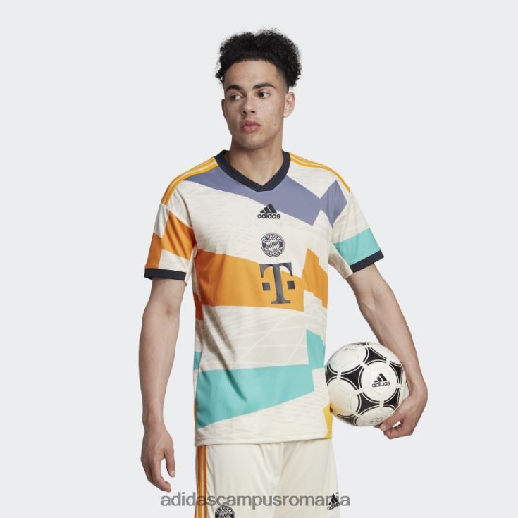 adidas campus romania fc bayern 22/23 al patrulea tricou alb elegant bărbați alb J266N213404
