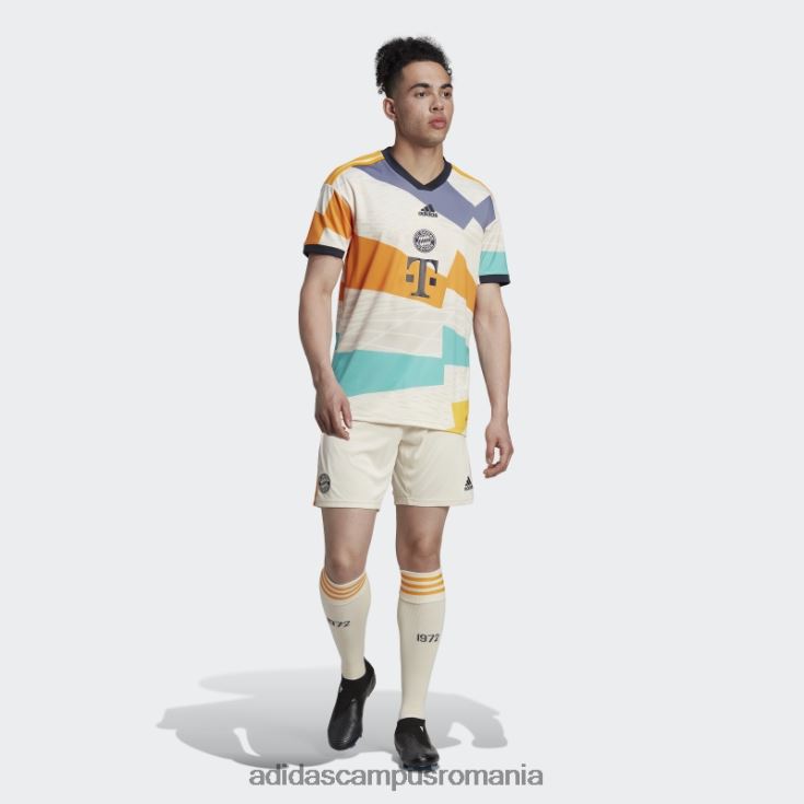 adidas campus romania fc bayern 22/23 al patrulea tricou alb elegant bărbați alb J266N213404