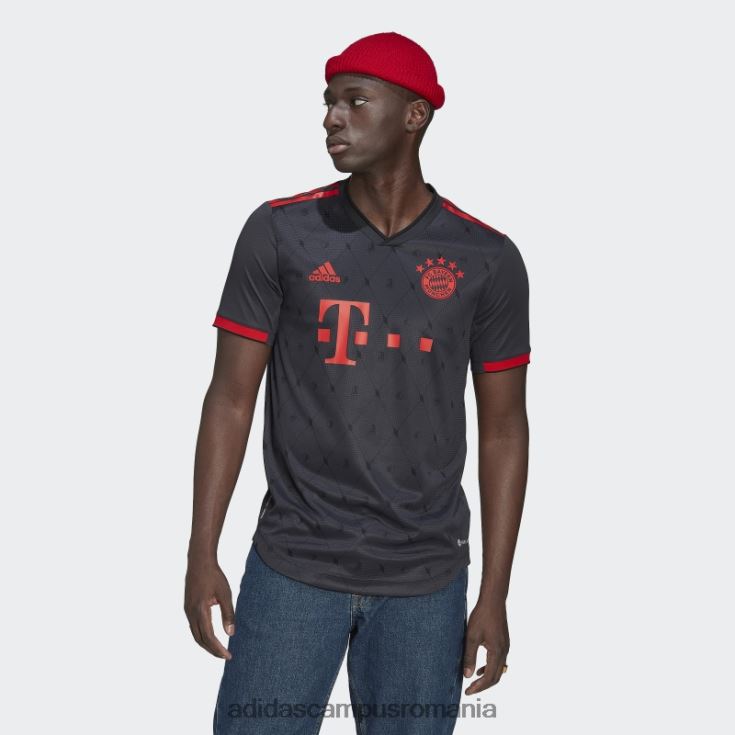 adidas campus romania fc bayern 22/23 al treilea tricou autentic gri noapte moda bărbați gri de noapte J266N21105