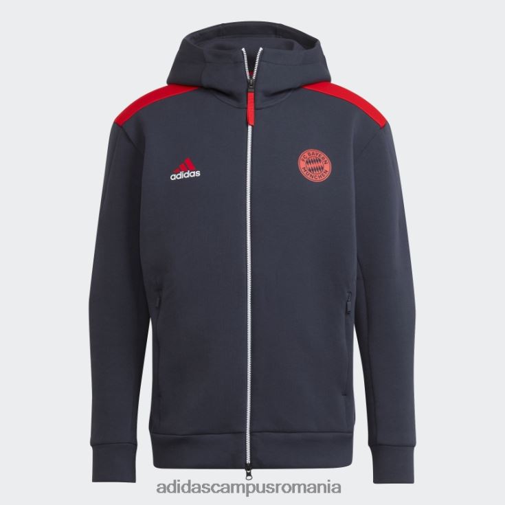adidas campus romania fc bayern z.n.e. jacheta imn de noapte bleumarin bărbați bleumarin de noapte/roșu J266N214414