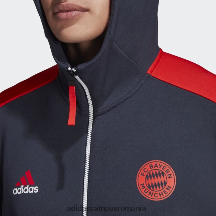 adidas campus romania fc bayern z.n.e. jacheta imn de noapte bleumarin bărbați bleumarin de noapte/roșu J266N214414