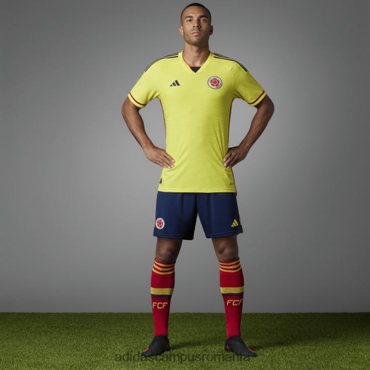 adidas campus romania galben colombia 22 acasă tricou autentic adidas bărbați galben J266N21167