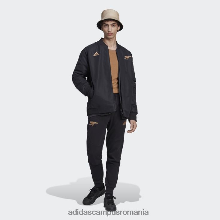 adidas campus romania geacă neagră de călătorie arsenal bărbați negru J266N213546