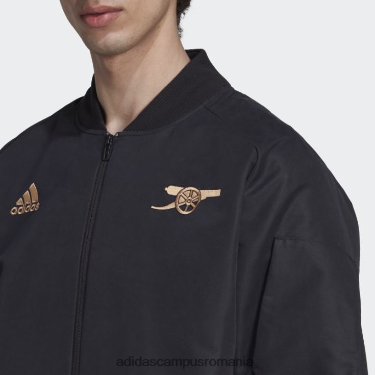 adidas campus romania geacă neagră de călătorie arsenal bărbați negru J266N213546