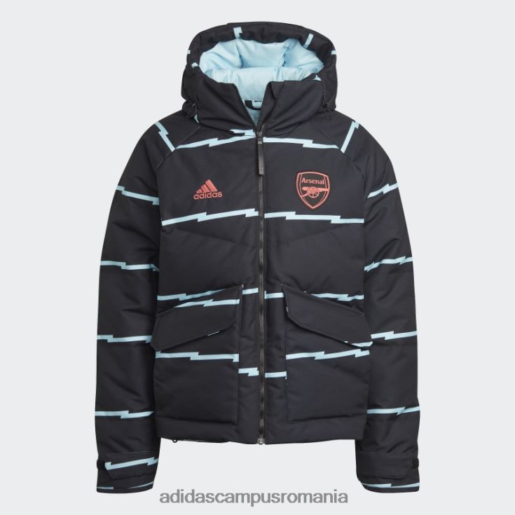 adidas campus romania geaca de iarna arsenal neagra adidas bărbați negru J266N214316