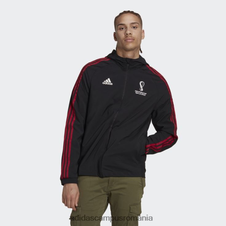 adidas campus romania geaca țesătă cu emblema oficială a Cupei Mondiale FIFA 2022 negru adidas bărbați negru J266N27314