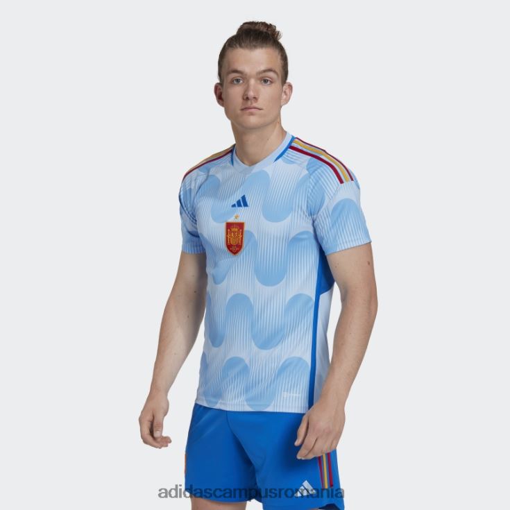 adidas campus romania glow blue spain 22 away jersey fashion bărbați strălucește albastru J266N25489