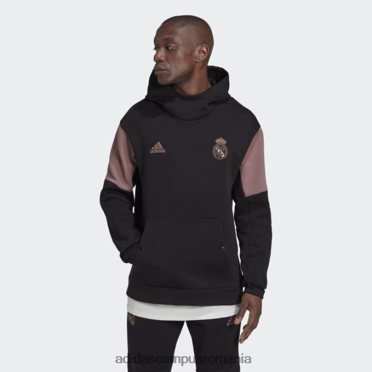 adidas campus romania hanorac de călătorie real madrid negru bărbați negru/violet J266N27111