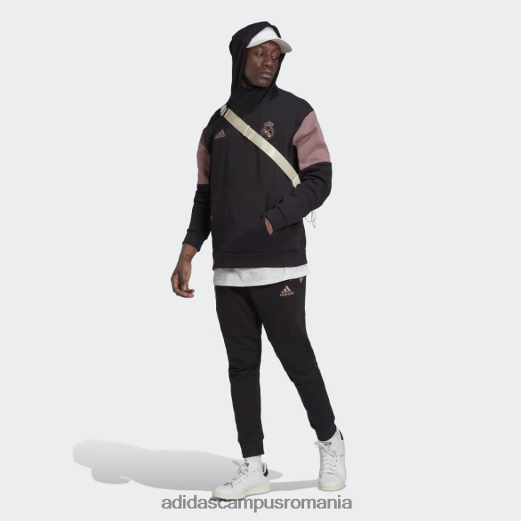 adidas campus romania hanorac de călătorie real madrid negru bărbați negru/violet J266N27111