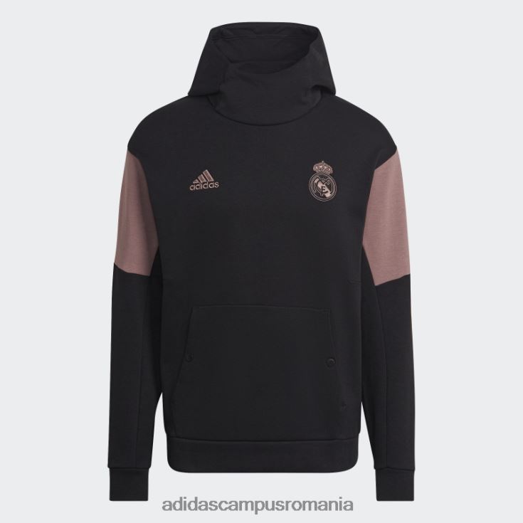 adidas campus romania hanorac de călătorie real madrid negru bărbați negru/violet J266N27111