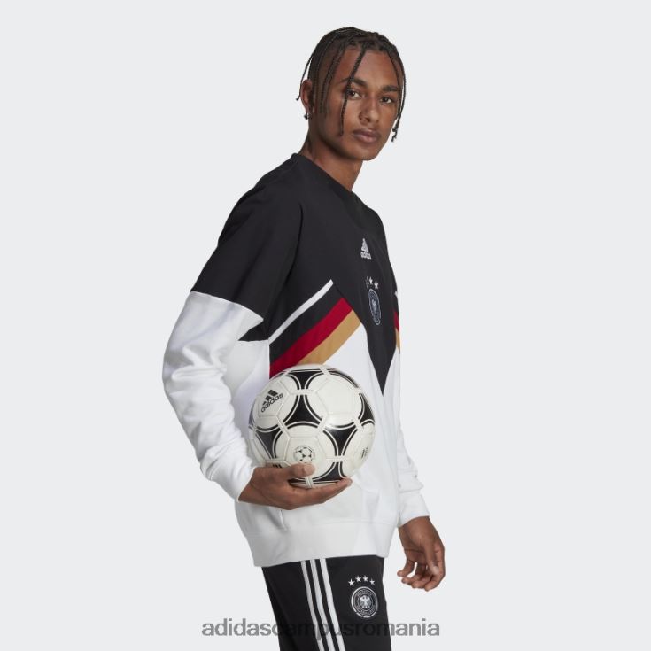 adidas campus romania hanorac germany icon crew negru adidas bărbați alb negru J266N26942