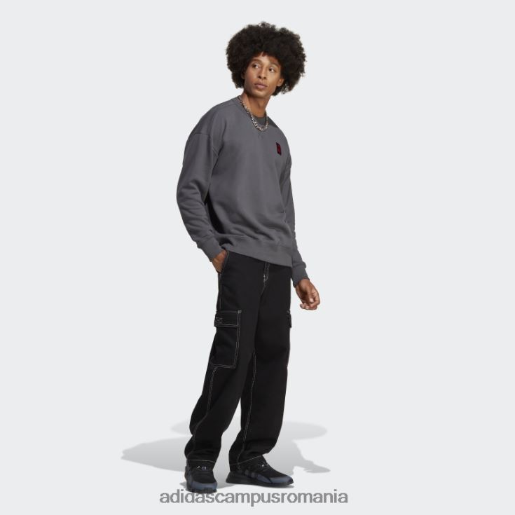 adidas campus romania hanorac gri fc bayern lifestyler crew bărbați gri J266N214398