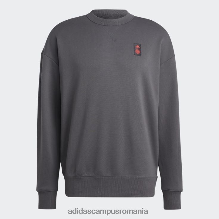adidas campus romania hanorac gri fc bayern lifestyler crew bărbați gri J266N214398