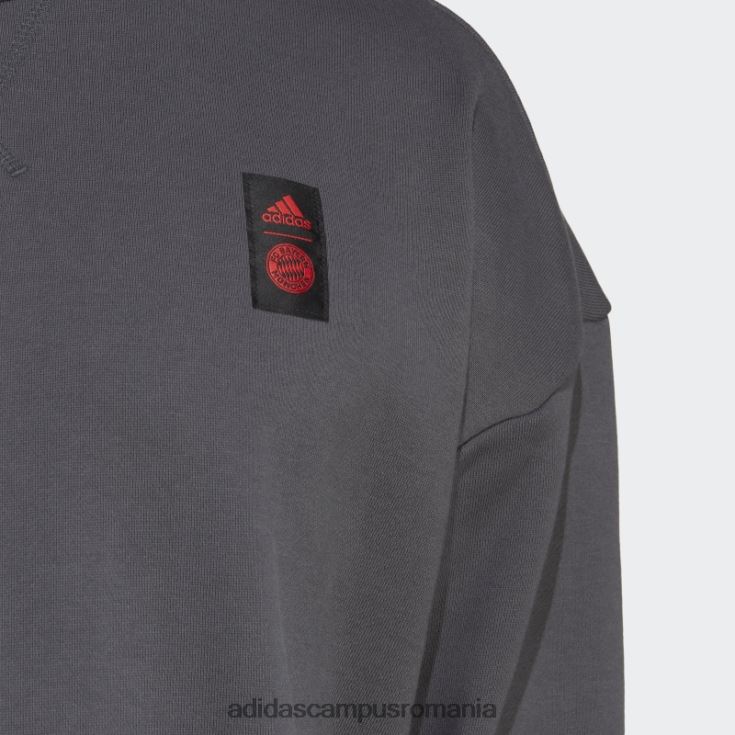 adidas campus romania hanorac gri fc bayern lifestyler crew bărbați gri J266N214398