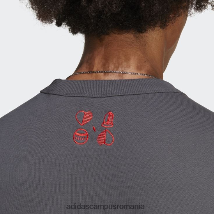 adidas campus romania hanorac gri fc bayern lifestyler crew bărbați gri J266N214398