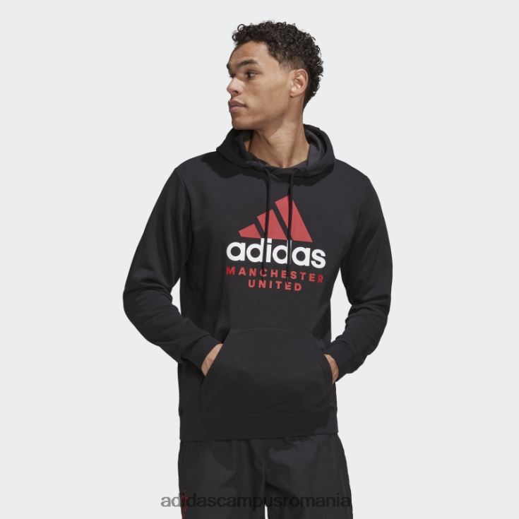 adidas campus romania hanorac negru cu glugă cu grafică ADN manchester united bărbați negru J266N213840