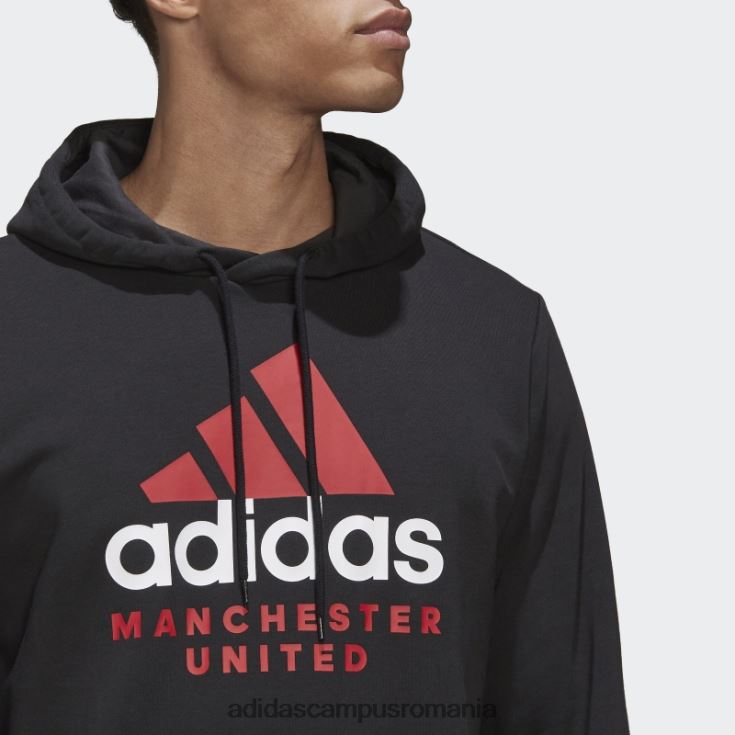 adidas campus romania hanorac negru cu glugă cu grafică ADN manchester united bărbați negru J266N213840