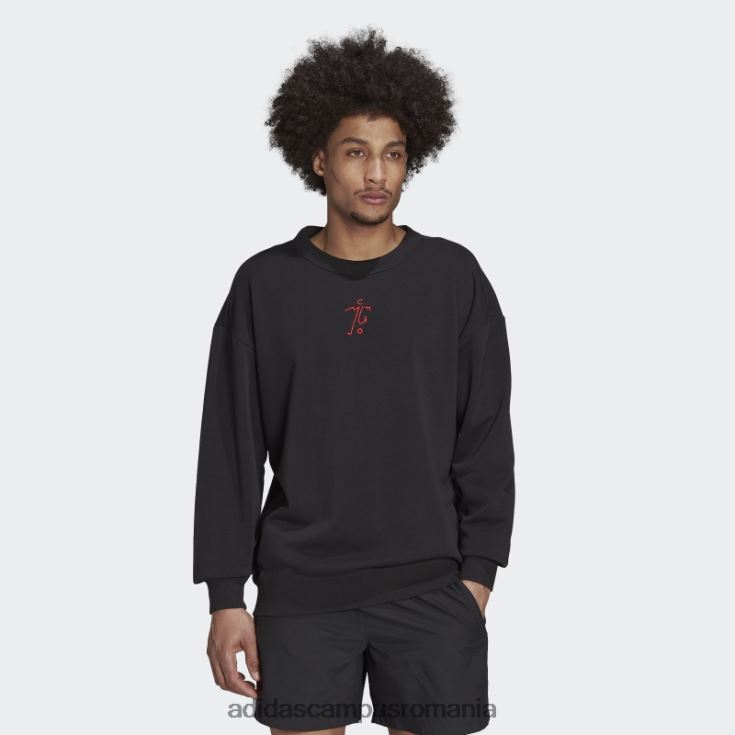 adidas campus romania hanorac negru manchester united graphic crew adidas bărbați negru J266N213947