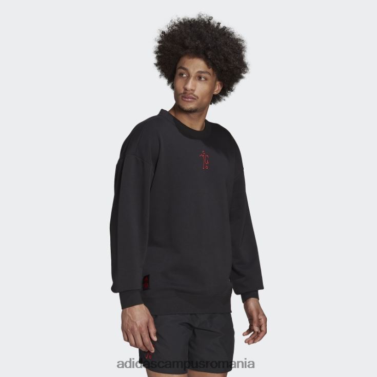 adidas campus romania hanorac negru manchester united graphic crew adidas bărbați negru J266N213947