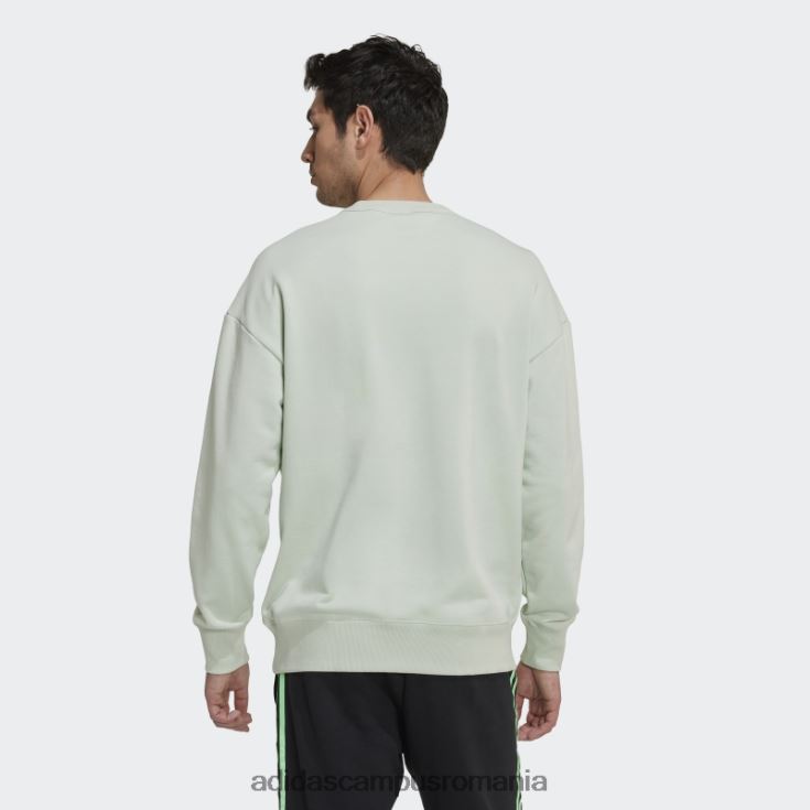adidas campus romania hanorac verde real madrid lifestyler crew bărbați verde J266N27534