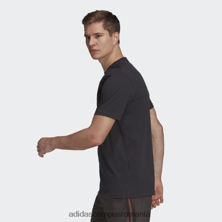 adidas campus romania insigna messi de tricou sport negru bărbați negru J266N21675