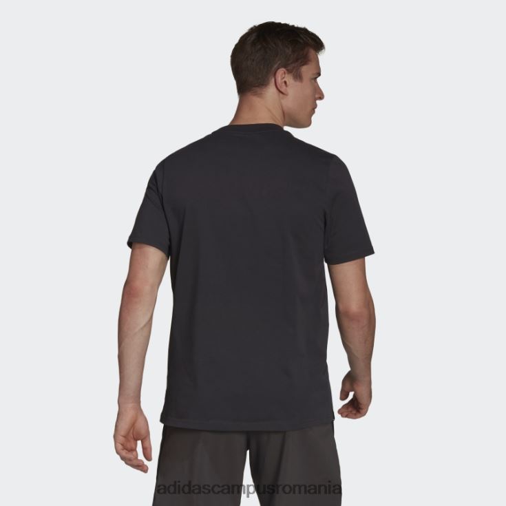 adidas campus romania insigna messi de tricou sport negru bărbați negru J266N21675