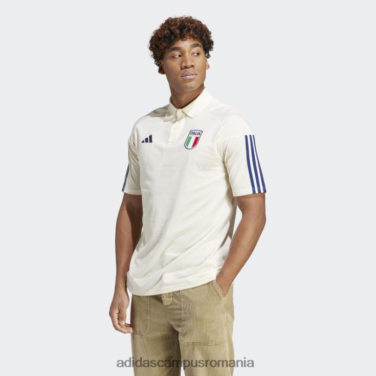 adidas campus romania italia tiro 23 tricou polo bumbac alb bărbați alb J266N214258
