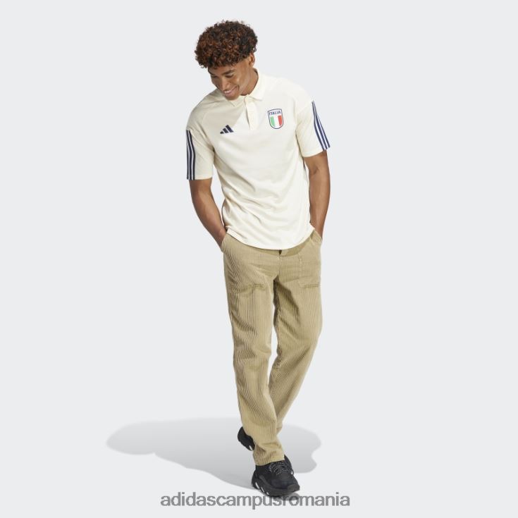 adidas campus romania italia tiro 23 tricou polo bumbac alb bărbați alb J266N214258