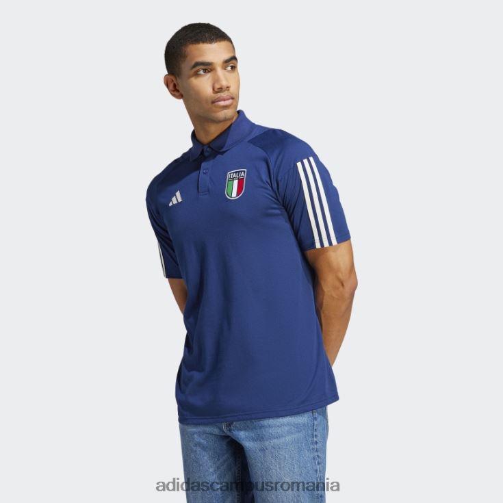 adidas campus romania italia tiro 23 tricou polo bumbac albastru închis bărbați albastru inchis J266N213735