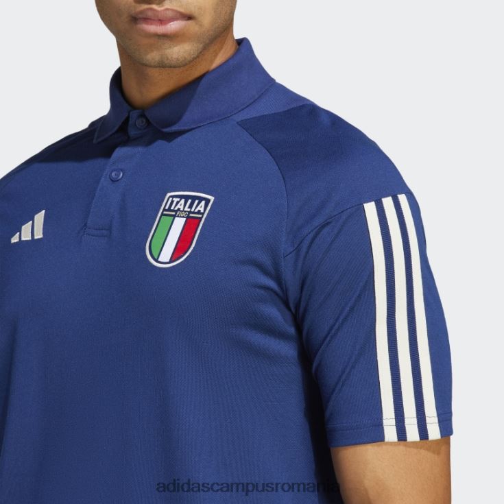 adidas campus romania italia tiro 23 tricou polo bumbac albastru închis bărbați albastru inchis J266N213735