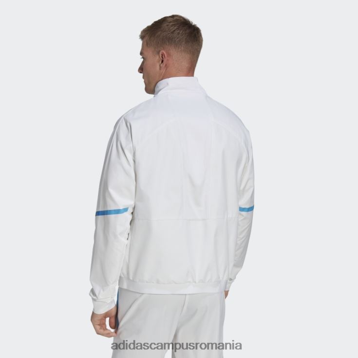 adidas campus romania jachetă albă cu imnul zilei jocului din Belgia bărbați alb J266N27162