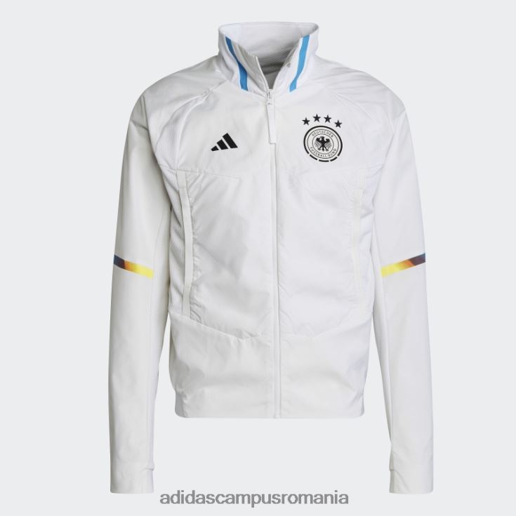 adidas campus romania jachetă albă cu imnul zilei jocului german bărbați alb J266N27193