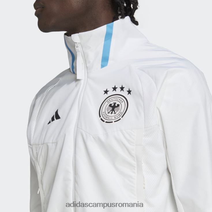 adidas campus romania jachetă albă cu imnul zilei jocului german bărbați alb J266N27193