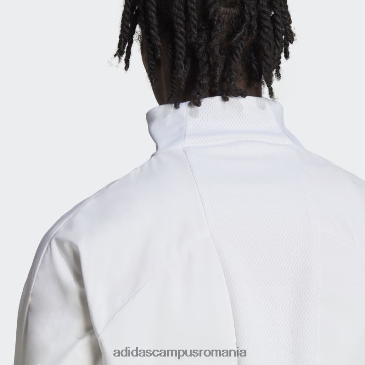 adidas campus romania jachetă albă cu imnul zilei jocului german bărbați alb J266N27193