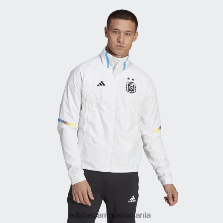 adidas campus romania jachetă argentina pentru ziua jocului, albă bărbați alb J266N27555