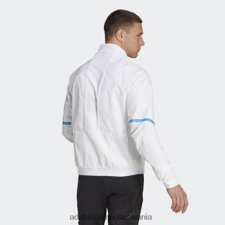 adidas campus romania jachetă argentina pentru ziua jocului, albă bărbați alb J266N27555